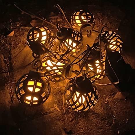 Girlanda Lampki Ogrodowe Solarne 8 Led 2M Ciepłe