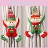 Creative Red Elf Ornament Curtain Tiebacks For Christmas Holiday Decorations Gifts