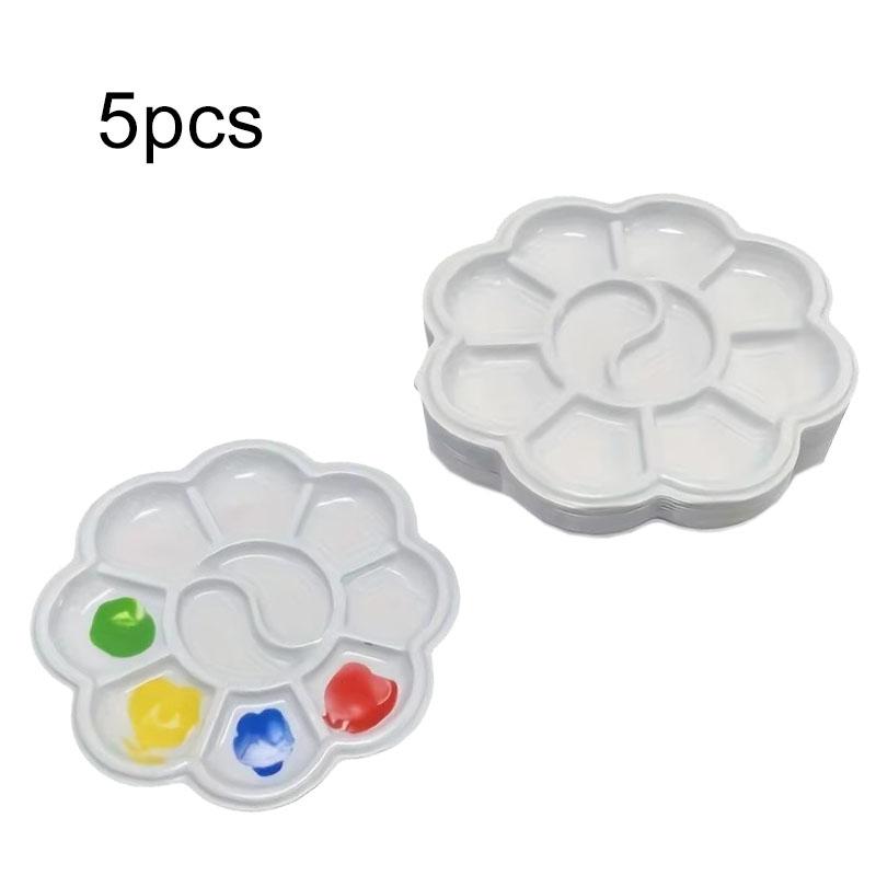 

Mini Flower-Shaped Plastic Palette Color Palette Plum Blossom Painting Acrylic Teaching Incentive Supplies Student Rewards TMZ