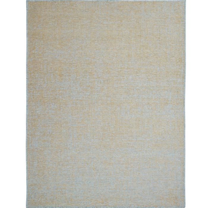 Tapis en laine jaune or 160x230