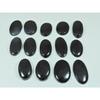 405Cts.Natural Black Tourmaline Oval Shape Cabochon Loose Gemstone 14Pcs Lot C-2906