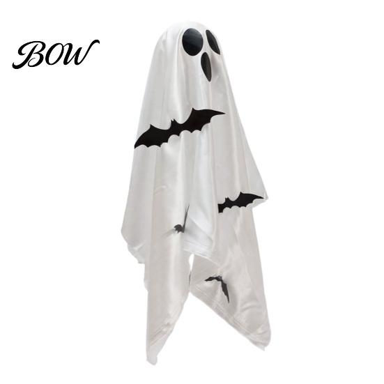 Halloween Hanging Ghost Decorations Scary Decor, Spooky Bat Print Decor for Porch Floating Tree Decoration Tree, Glow-in-the-Dark Outdoor Front