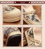 2025 Ethnic Style Women's Non-Slip Cotton Linen Shoes - Comfortable, Breathable, Easy-to-Match Teddy Bear Print.