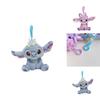 Kuscheliger Disney Lilo Stitch 3,9 Zoll Angel Plüsch-Schlüsselanhänger Weiche Stoffpuppe Kinder Weihnachtsgeschenk