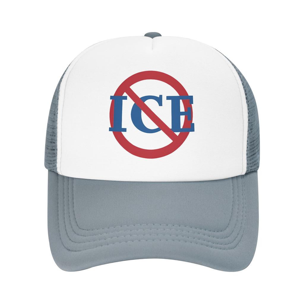 No ICE Mesh Sun Hats Unisex Men Design Trucker Hat Summer Casual Outdoor Sport Breathable Baseball Caps
