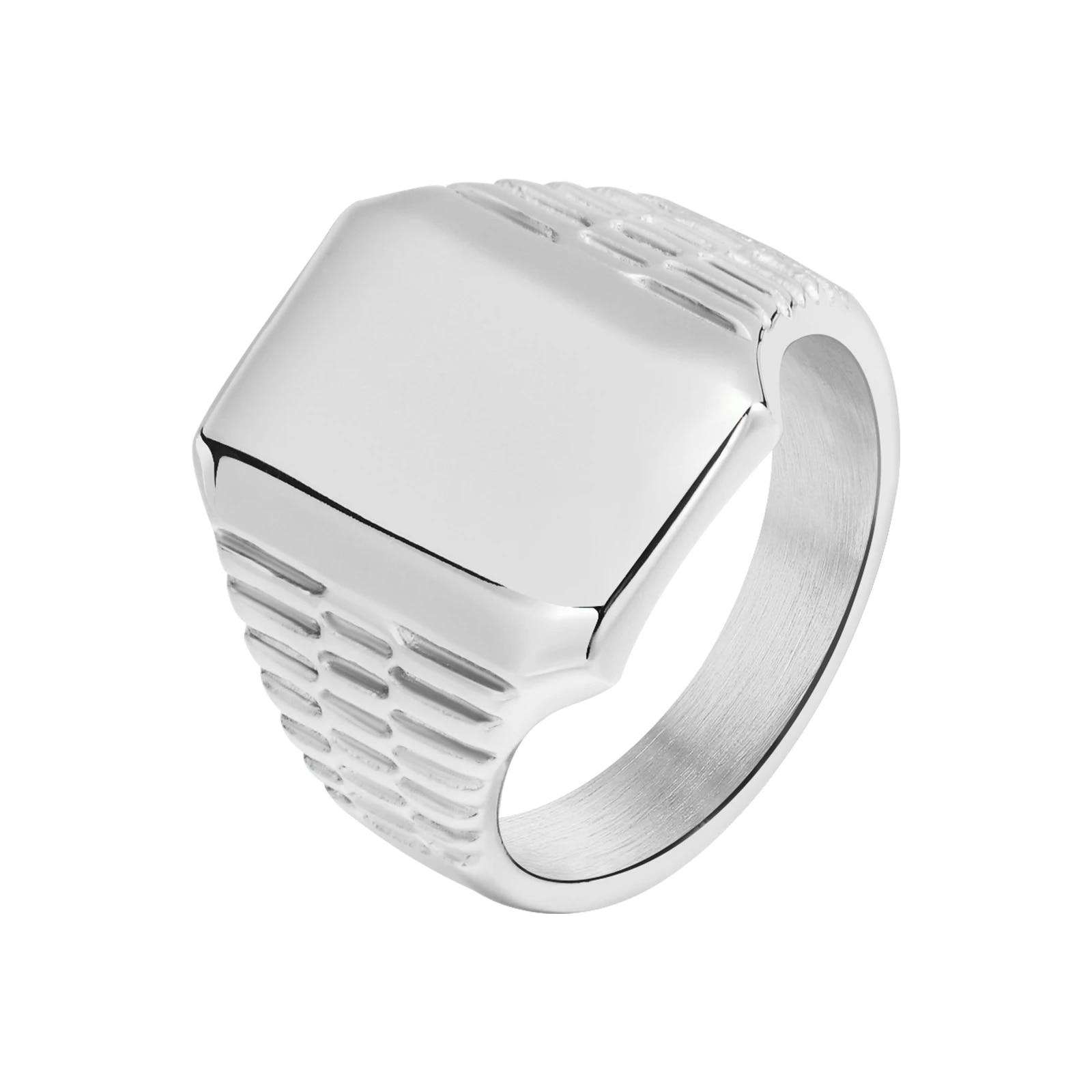 

Стильна чоловіча каблучка з печаткою з ініціалами, водонепроникна чорна каблучка з нержавіючої сталі на палець із персональною літерою AMS до Z 10