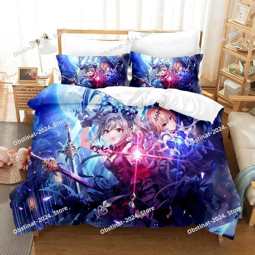 THE iDOLM@STER Cinderella Girls Starlight Stage Bedding Set 3D Printed Anime three-piece set Adult Kid Bedroom Duvet cover Sets