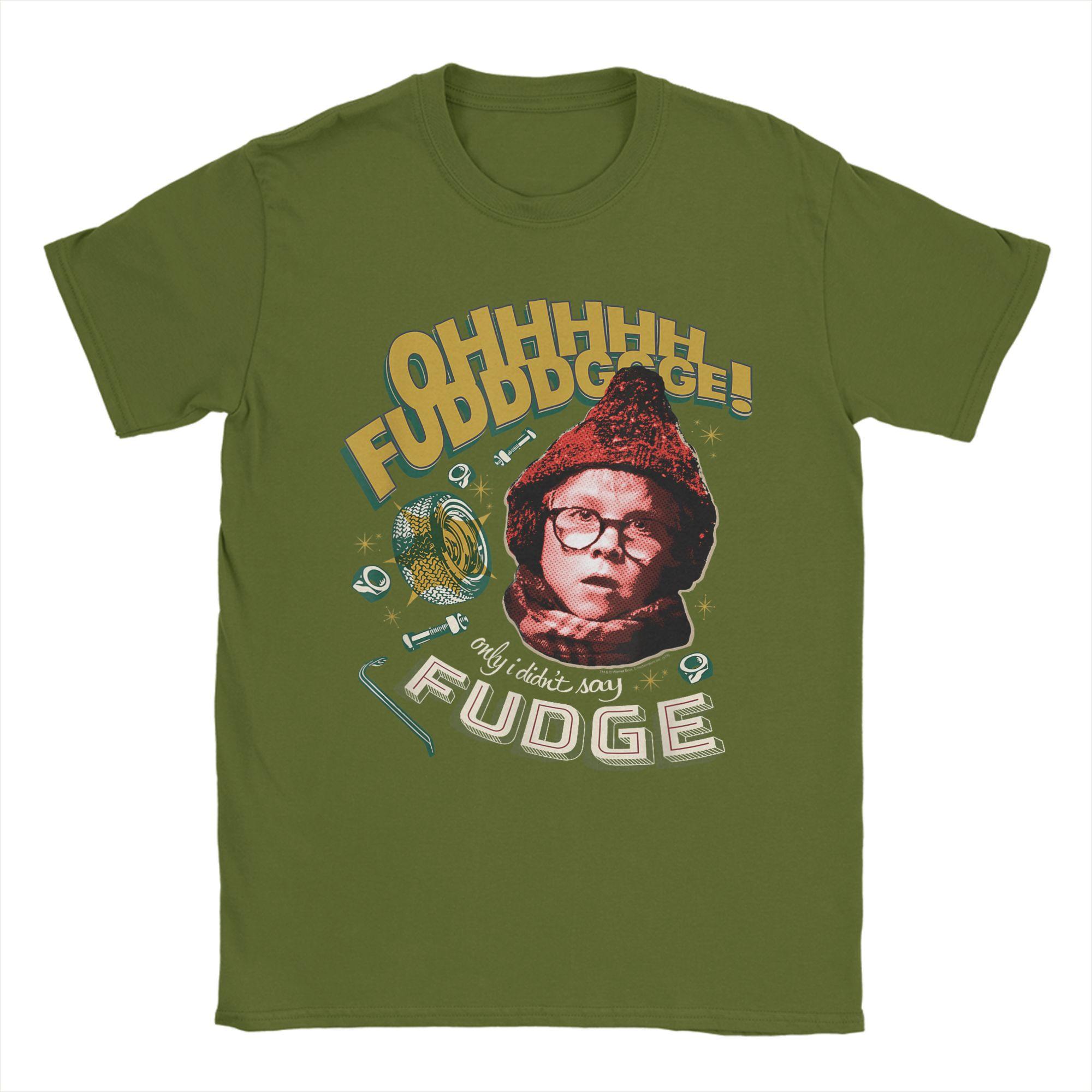 

A Christmas Story Oh Fudge! T Shirt Summer Cotton T Shirts For Mens Fashion Casual Tshirt Short-Sleeved Street Style Tees 4XL