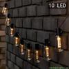 Edison Solar Papaya String Lights - Retro Outdoor Waterproof Decor
