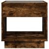 Infinity LED Coffee Table in Smoked Oak 50 x 50 x 50 cm