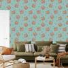 Wallpaper Tiny Flowers Sea, Gray and Orange 50x1000