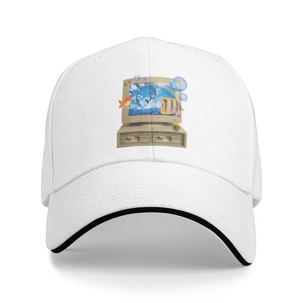 Frutiger Aero World Baseball Caps Retro Sandwich Cap Unisex Women Polyester Dad Hat Travel Gift