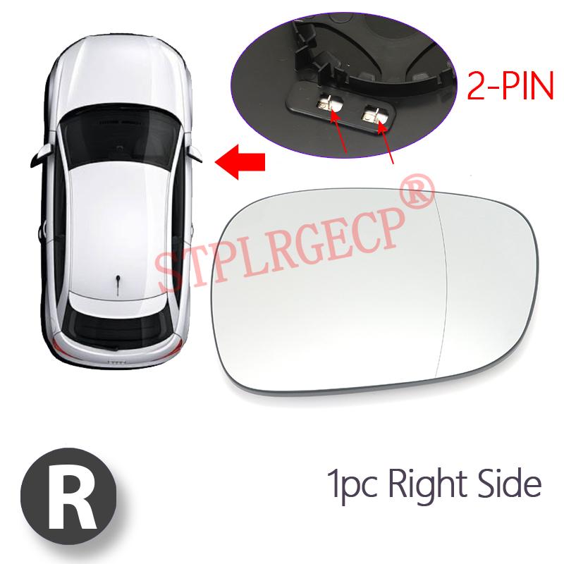 For BMW X1 E84 X3 F25 Pre-facelift Driver Passenger Side Left Right Side Door Wing Mirror Glass Heated Rear View Plate LH RH