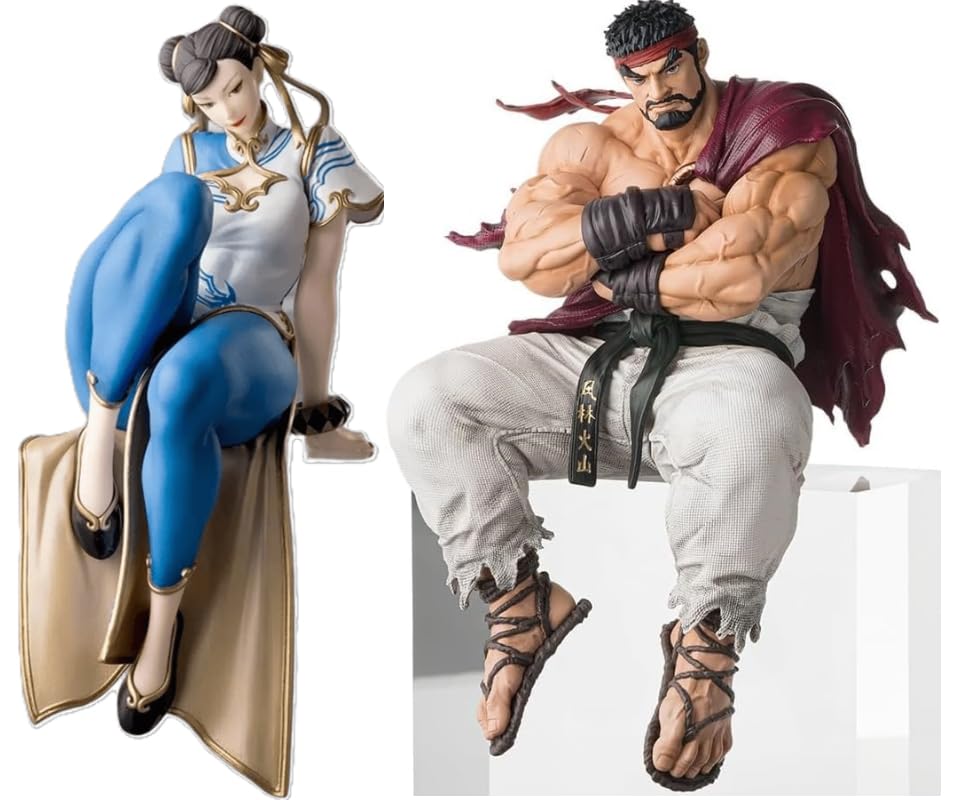 

Chun-Li & Ryu Figures from Street Fighter 6, Choconose PM, Chun-Li, Street Fighter 6 Fighting Game, Approx. 14cm [2 Sets] Official Merchandise