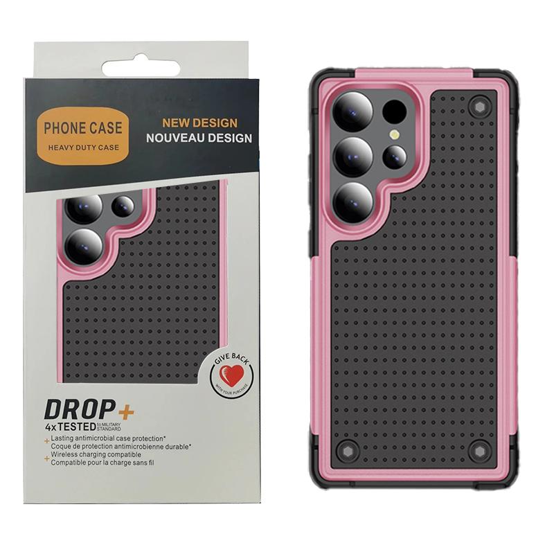 Heavy Duty Rugged Armor Heat Dissipation Hole Phone Case for Samsung S26 Ultra S25 S24 S23 Plus Shockproof Protect Hard Cover
