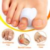 6 Pairs Silicone Toe Separators Relief Bunion Pain Toes Corrector Stretcher Pad Blue White