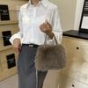 New Plush Bag Imitation Fox Hair Messenger Bag Fashionable Versatile Autumn and Winter Wool Bag Shoulder Bag