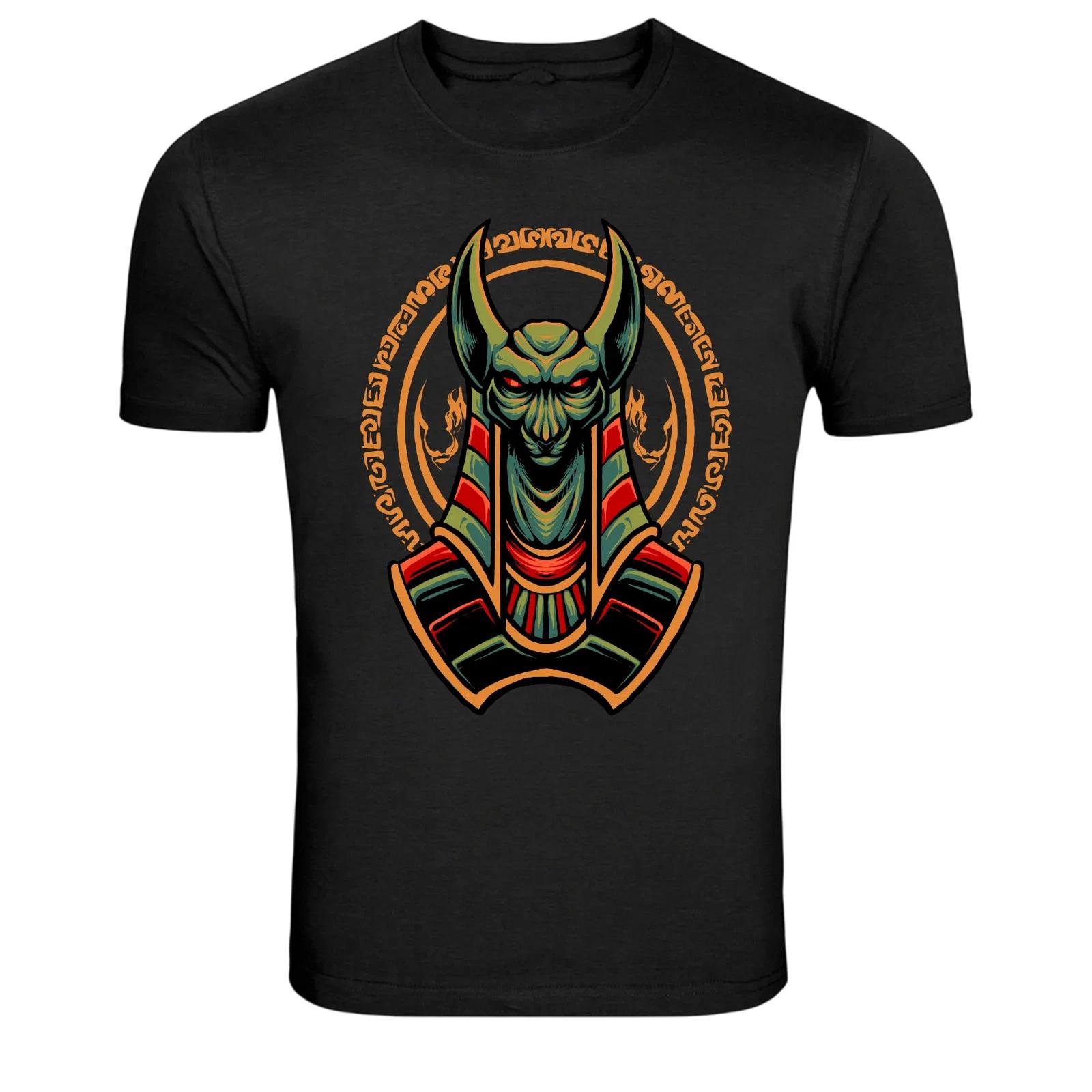 

Anubis Egyptian God Mask Mythology Graphic T Shirt S