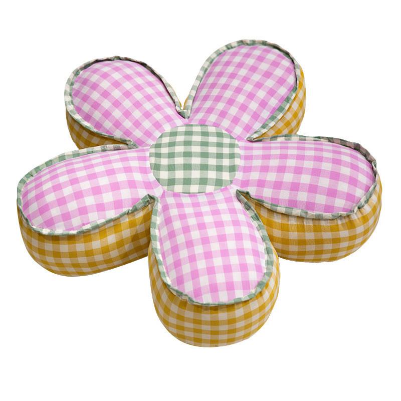 Thickening Flower Pattern Office Seat Cushion Supportive Floor Mat Living Room