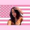 Tapeçaria da bandeira americana rosa