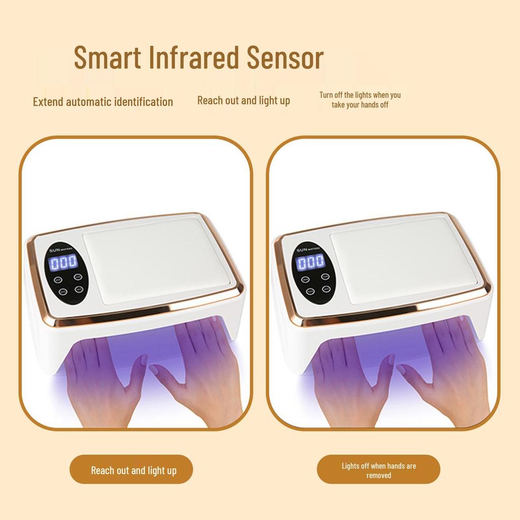 High-Power Wearable UV Nail Lamp & Hand Pillow for Nail Salon
