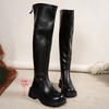 Over-the-knee Plus-size Shoes, Long Boots, Women's Shoes, New Autumn and Winter Thick-soled Slimming Long Boots