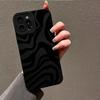 Black Zebra Pattern iPhone 15 Pro Max Case, Pupil Eye Design, Compatible with iPhone 14/13/12, Soft Silicone for Women.