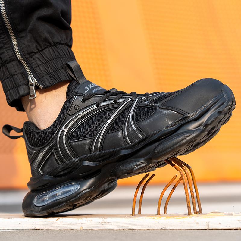 New Air Cushion Work Safety Shoes Men Anti-Smash Composite Toe Insulating Shoes Anti Puncture Work Sneakers Indestructible Shoes