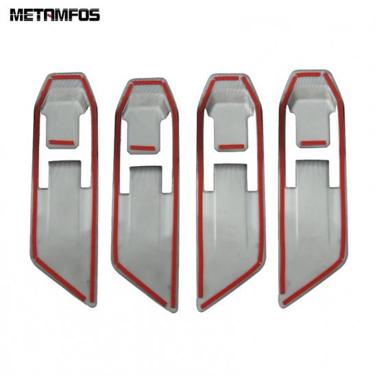 Ide Door Handle Bowl Panel Cover Trim For Mitsubishi Triton L200 -2025 2026 Carbon Fiber Interior Accessories Car Styling