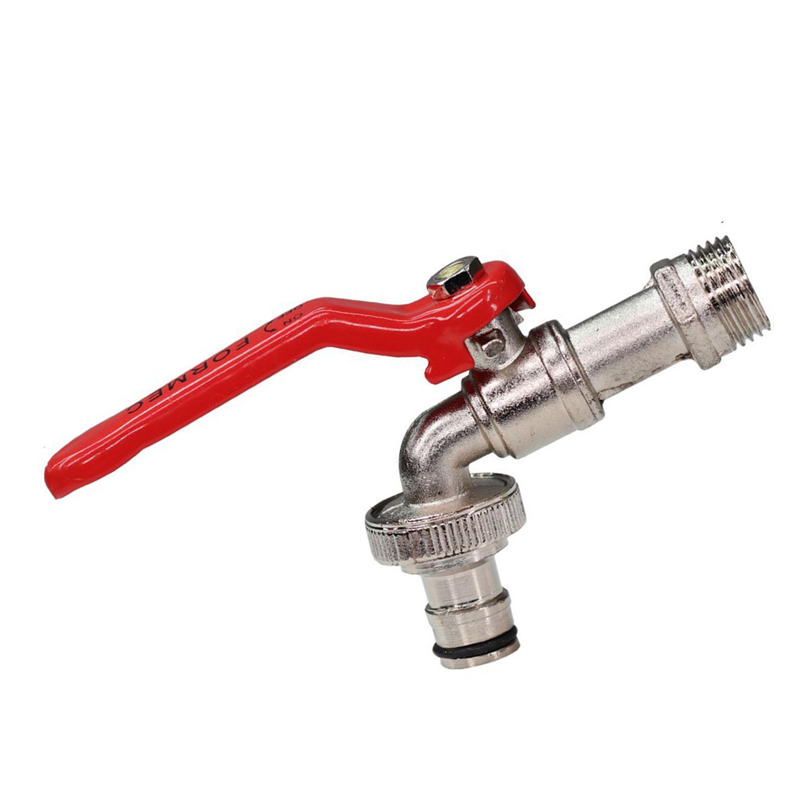 Water Nozzle Zinc Alloy Outlet Water Tap Fauset Rustproof High Pressure for Garden Teat Nozzle Zinc alloy