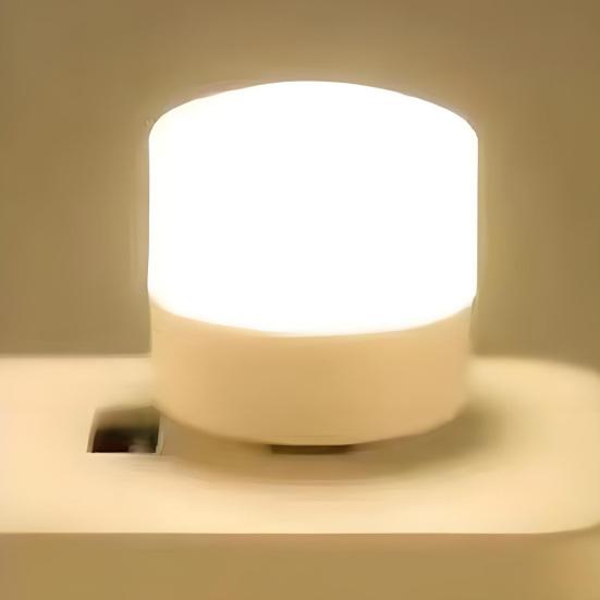 5/10Pcs Mini Circular LED Lights Bedside Lamps Flicker-Free Non-Glare Energy-Saving Plug-and-Play USB Lights