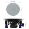 Herdio Bluetooth Ceiling-Mounted Speaker, 160W Round Ceiling Speaker System for In-Ceiling Installation