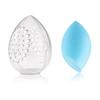 Beauty Cosmetic Sponge Storage Box Makeup Powder Puff Empty Egg-shaped Frame Transparent Puff Dry Case Make Up Organizer Holders