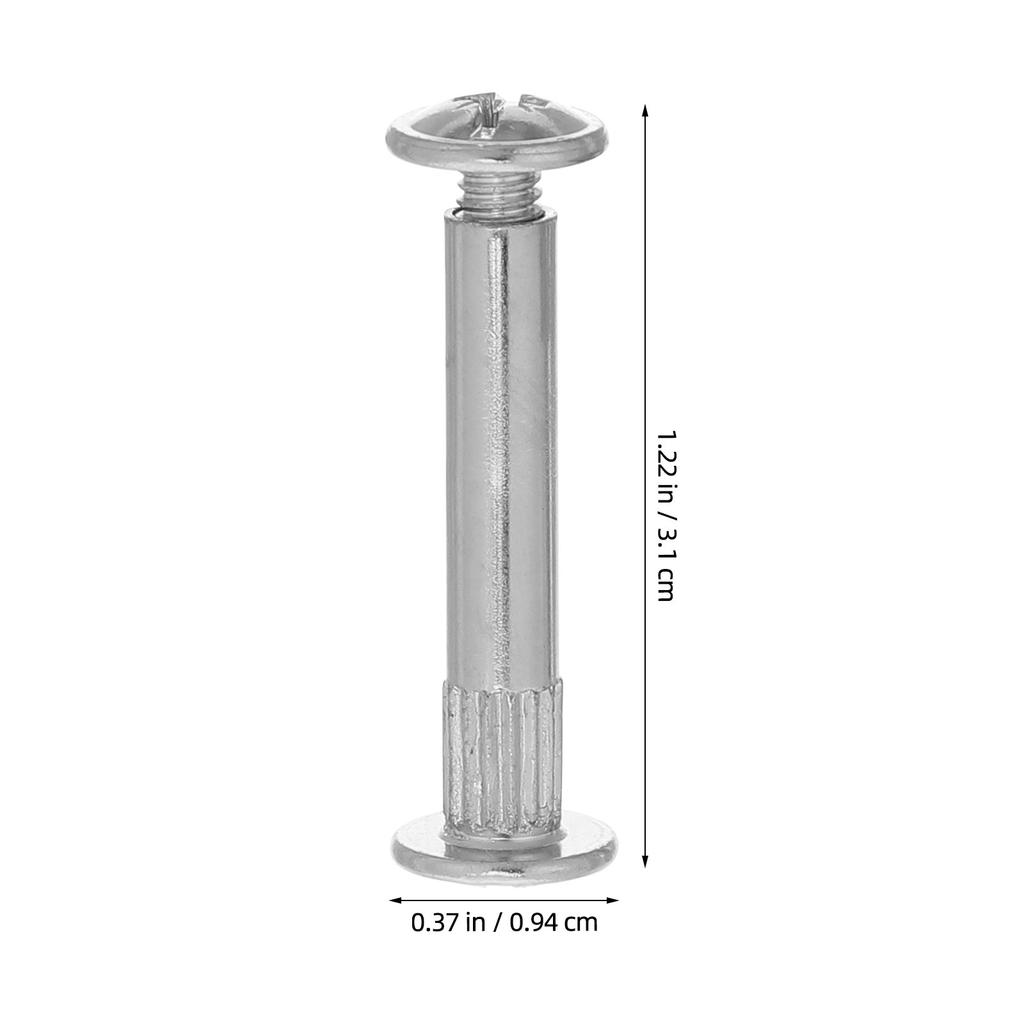 100Pcs Furniture Connecting Bolts M6 Cabinet Panel Connector Binding Posts Combination Wood Machine Screw Chicago Bolts