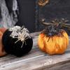 Halloween Pumpkin Decorations Decorative Pumpkins Spiders Pumpkin Figurine Sculptures Table Ornament Holiday Party Decors