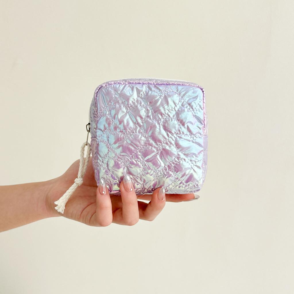Travel Cosmetic Storage Bag With Butterfly Knot Pattern For Women And Teens