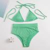 Push-Up-Bikini, sexy Damen-Badeanzug, weibliche Badebekleidung, glitzernde Bikinis mit hoher Taille, Strandmode, Biquini