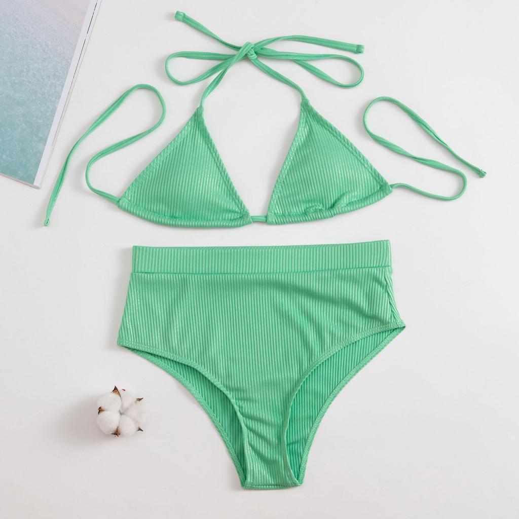 Push-Up-Bikini, sexy Damen-Badeanzug, weibliche Badebekleidung, glitzernde Bikinis mit hoher Taille, Strandmode, Biquini