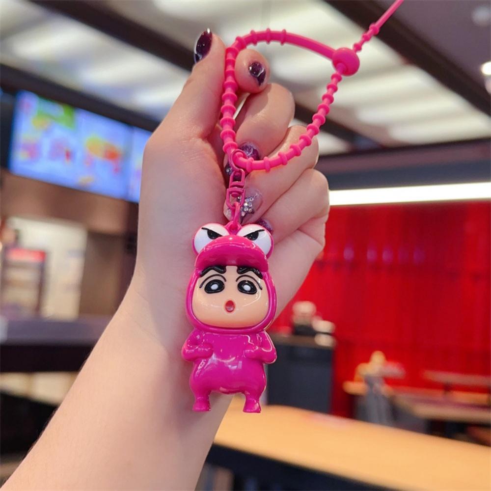 Crayon Shin Chan Figure Toys Keychain Cute Anime PVC Doll Bag Decor Backpack Accessory Key Ornament Birthday Gifts for Girls