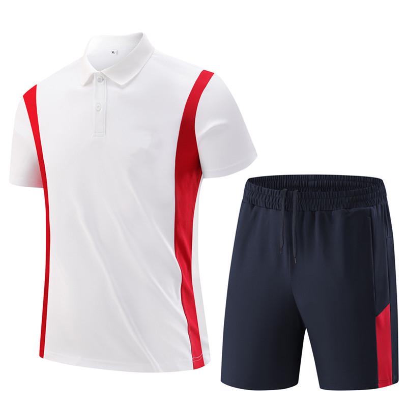 Summer Academy Parent-Child Sportswear Set - Short Sleeve Top & Shorts for Running, Training, Coaching, or Class Uniforms