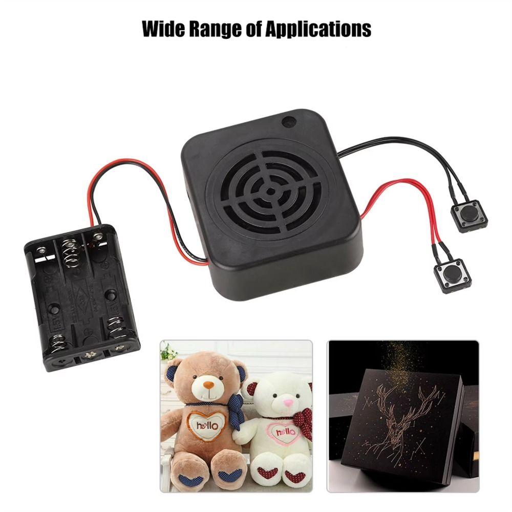 3W DIY Message Box Module Recordable Stuffed Animals Recording Module Voice Recording Box  Gift DIY