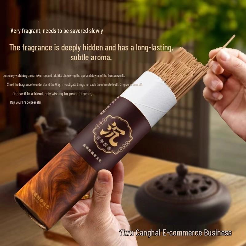 Abundance-Attracting Agarwood & Sandalwood Incense with Long-Lasting Fragrance