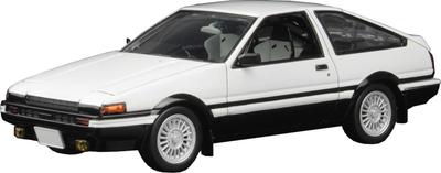 Automobile Kit Toyota Sprinter Trueno AE86 High Tech Two Tone Color Coded Plastic Model MN01 Platts/MONO 1/32 (White & Black) (Car)