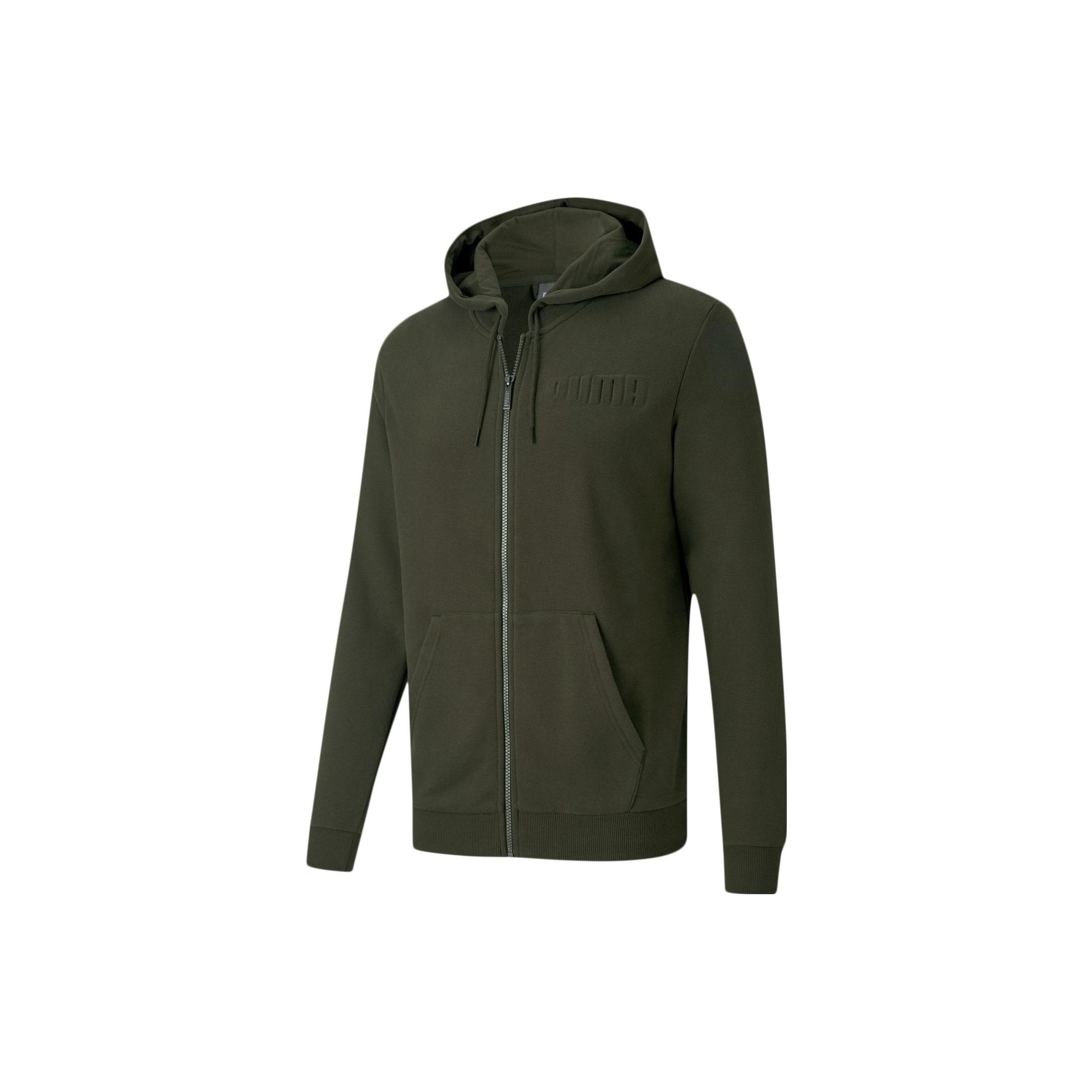 PUMA Modern Basics Full-Zip Jacket  Green  Men s 585216-70 S