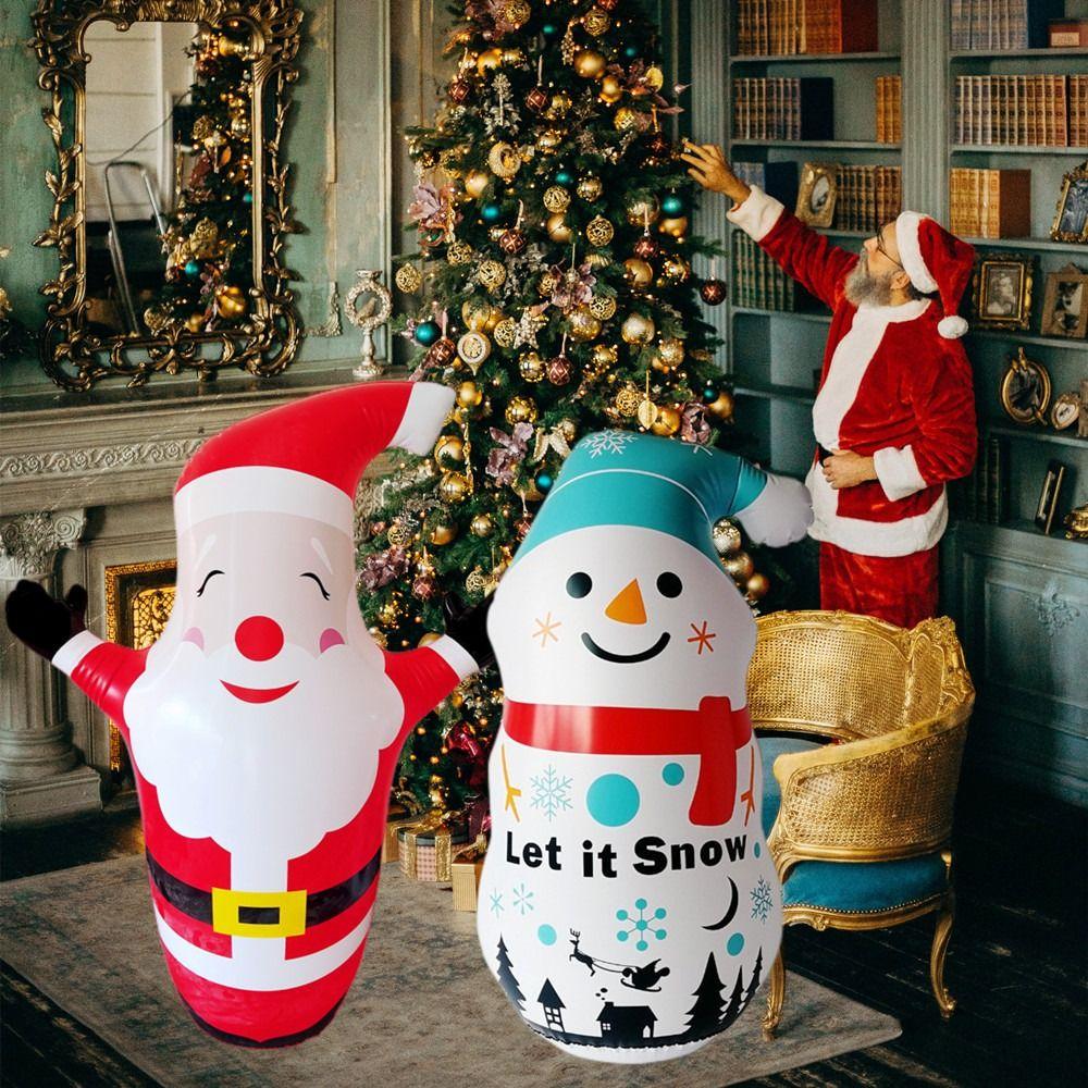 Pumpkins Santa Claus Inflatable Tumbler Chrismas Ghost Inflatable Model Tumbler  Kids Gifts