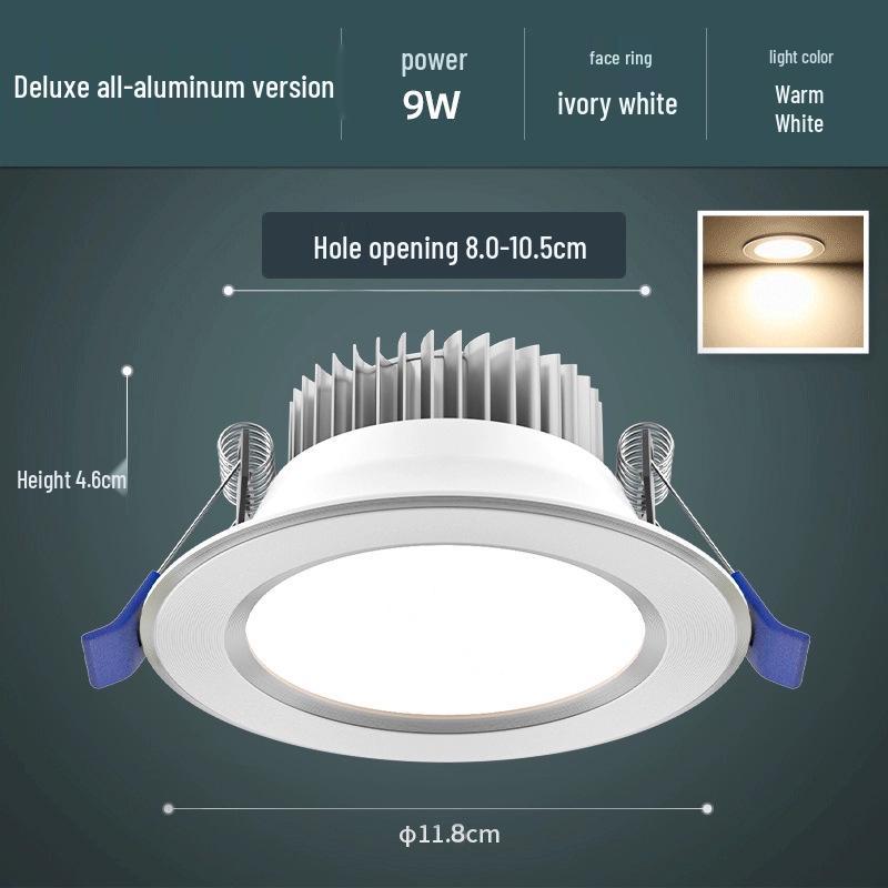 Ultra-Thin LED Downlight: 4-6 Inch Recessed Ceiling Spotlight