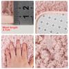 1pc Solid Color Ultra-Fine Fiber Soft And Absorbent Fan-Shaped Bathroom Anti-Skid Mat for Bedroom Curved Shower Room