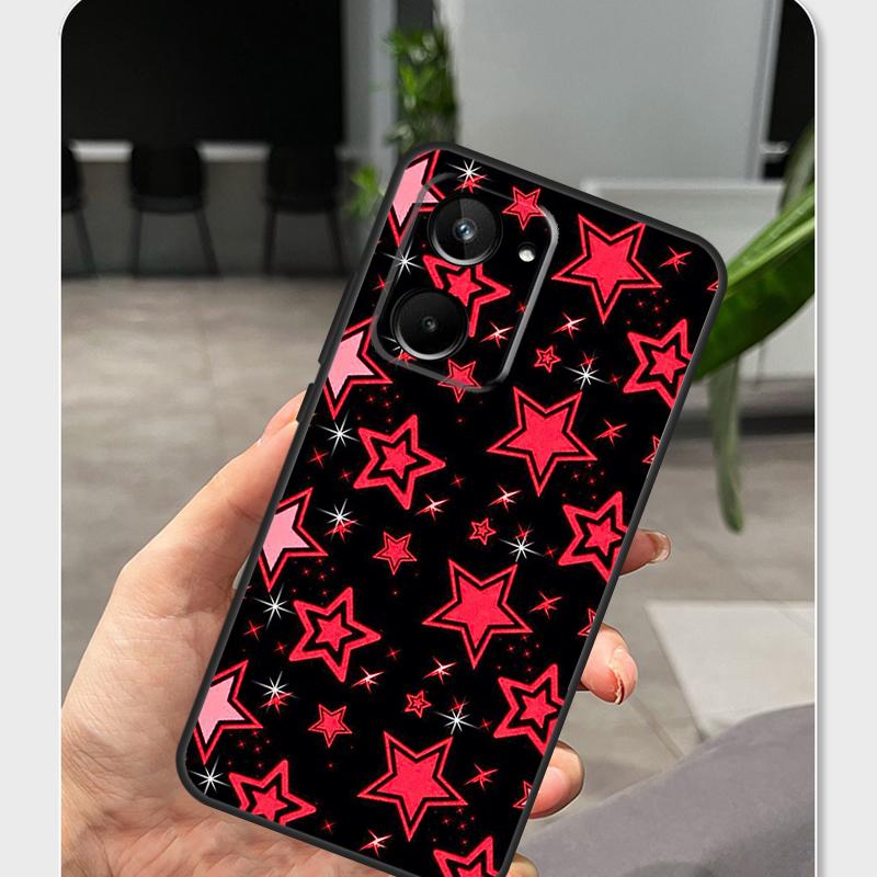 Y2k Star Element Case For Realme 15 13 12 10 11 14 Pro Plus GT6 GT7 C55 C15 C35 C33 C61 C65 C67 C53 C71 C75