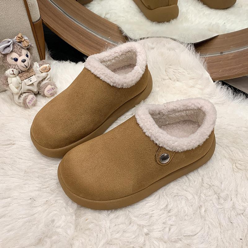 Women s Thick-soled Winter Lightweight Warm Padded Snow Boots Non-slip Wear-resistant Casual Sneakers Cotton Boots Fur Shoes 35 верблюд 4680₽