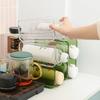 Water Cup Organizer Refrigerator Wine Beverage Storage Rack Stackable Acrylic Drink Mug Bottle Container Holder Kitchen Tools